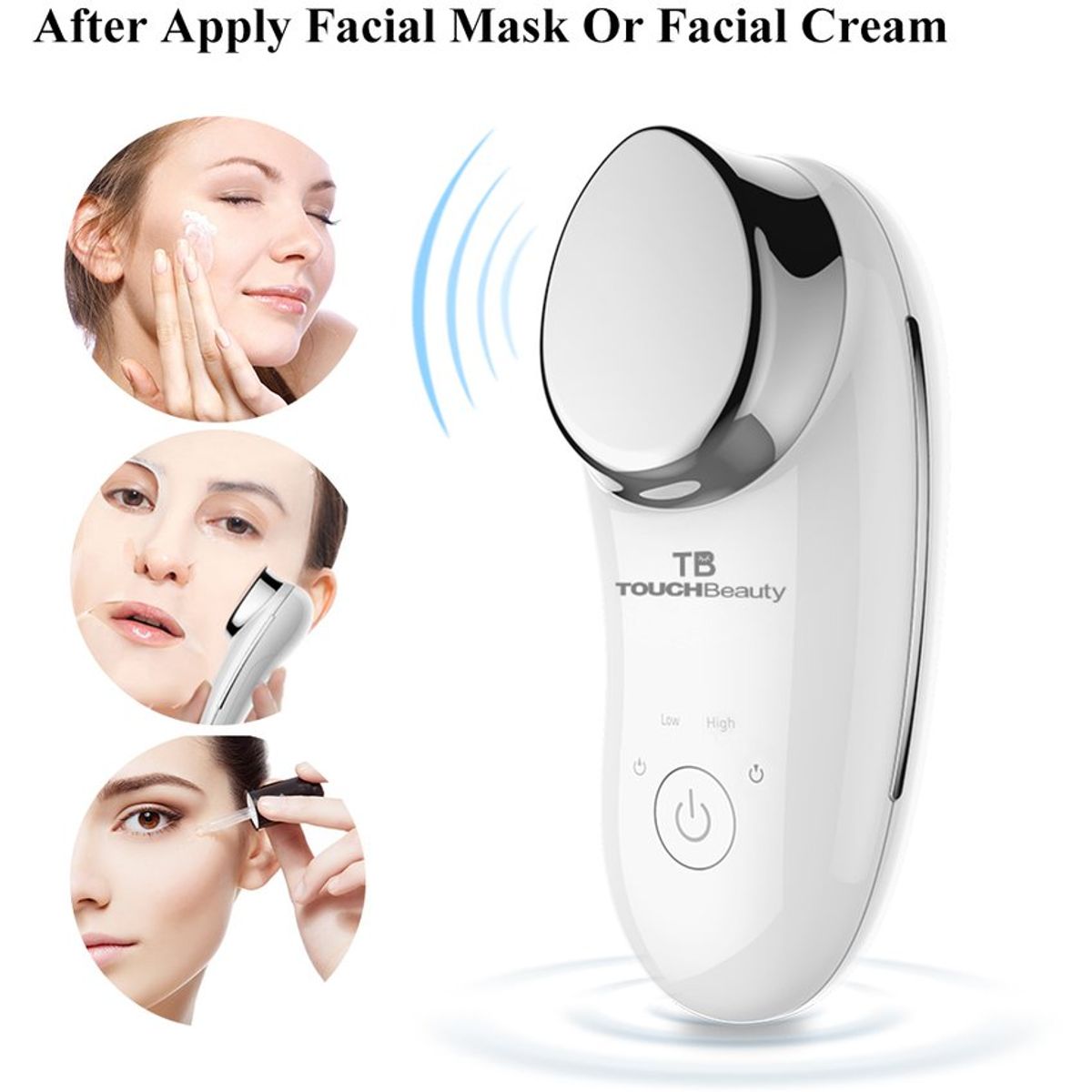 TOUCH BEAUTY - Limpiador Facial Sonico y masajeador touch beauty cream booster