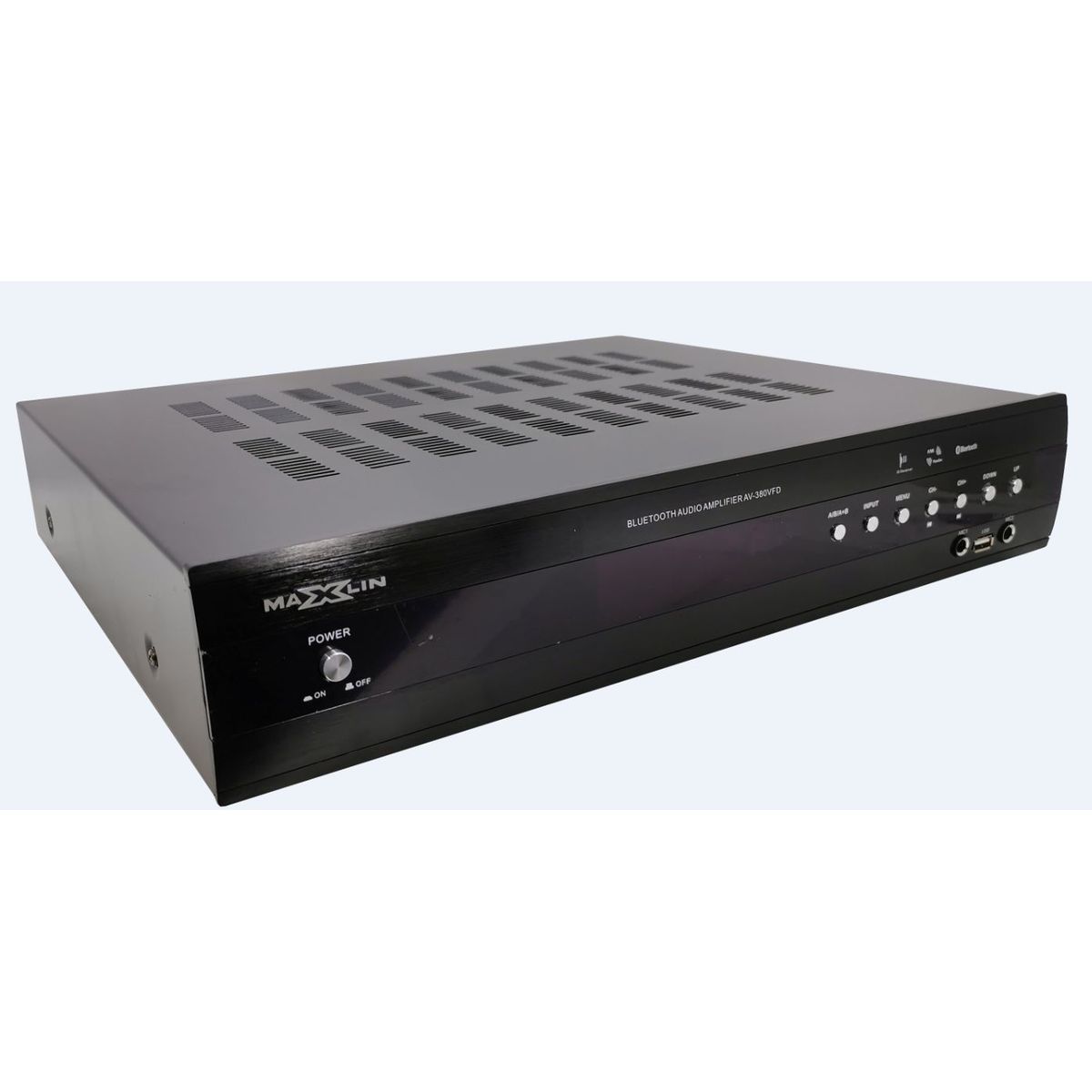 MAXLIN - Amplificador AV380 Maxlin Con Bluetooth Usb Radio Fm y  optical.