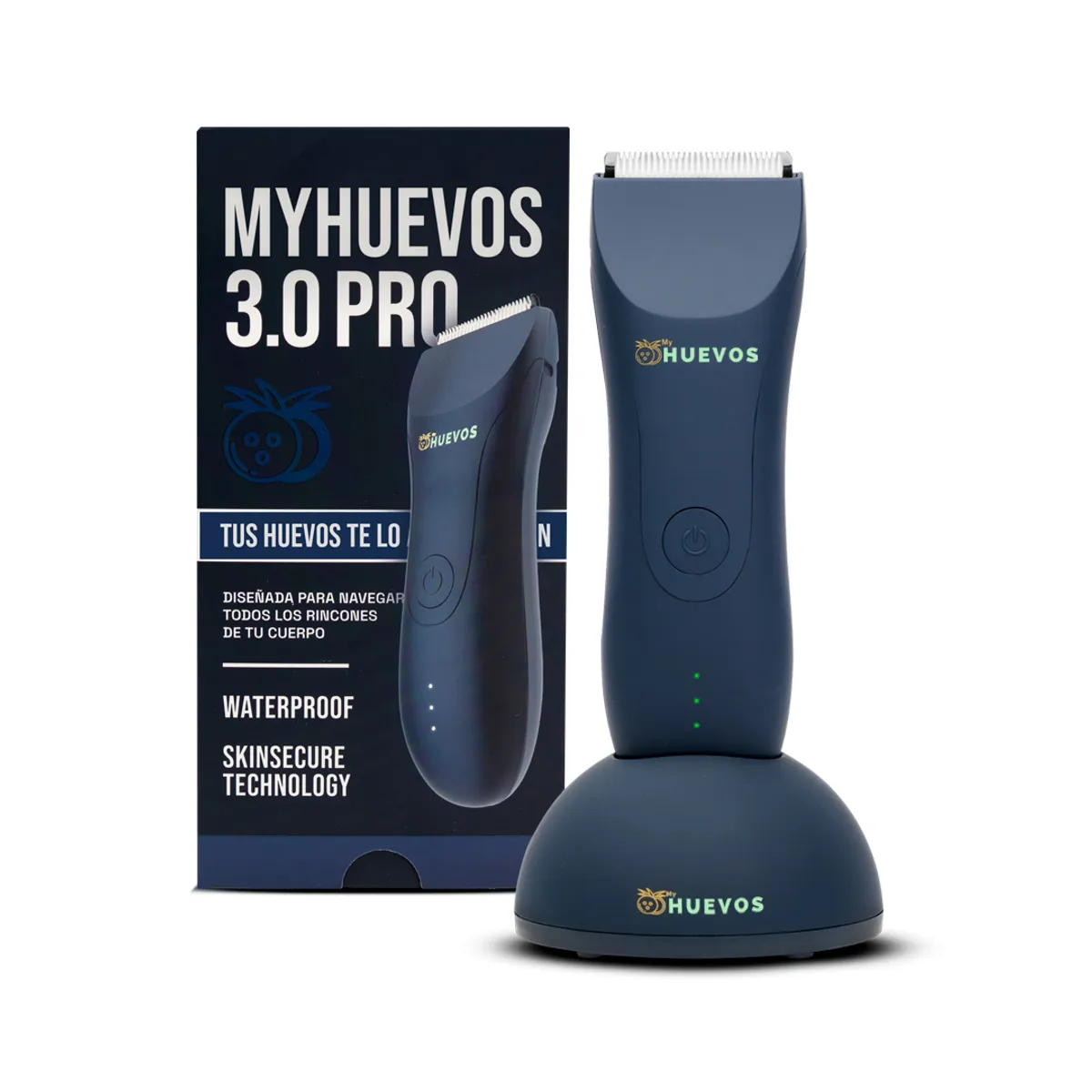 MYHUEVOS - Máquina de Afeitar Eléctrica Waterproof MyHUEVOS® 3.0 PRO Blue