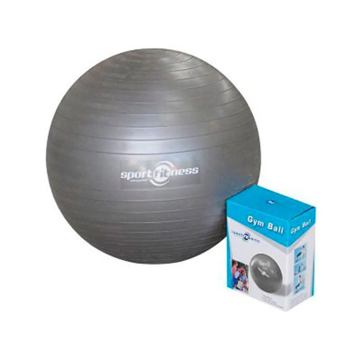 SPORT FITNESS - Bola Gimnasia 55cm Gris