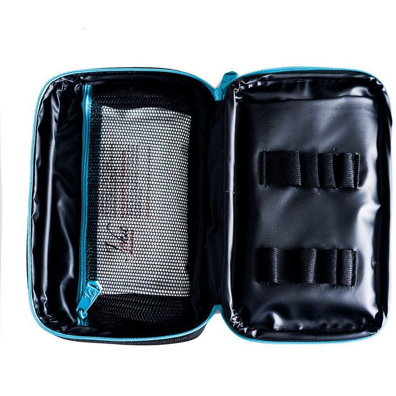 GENERICO - Porta insulina para viaje + 2 Pilas refrigerante cremallera Azul