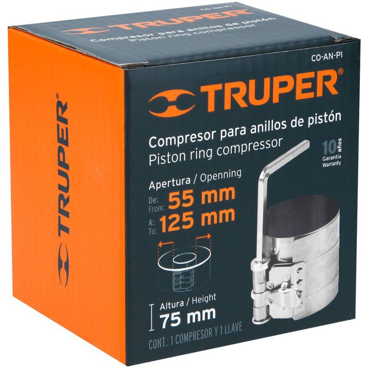 TRUPER - Cierra anillos de piston 55 a 125mm truper 14536