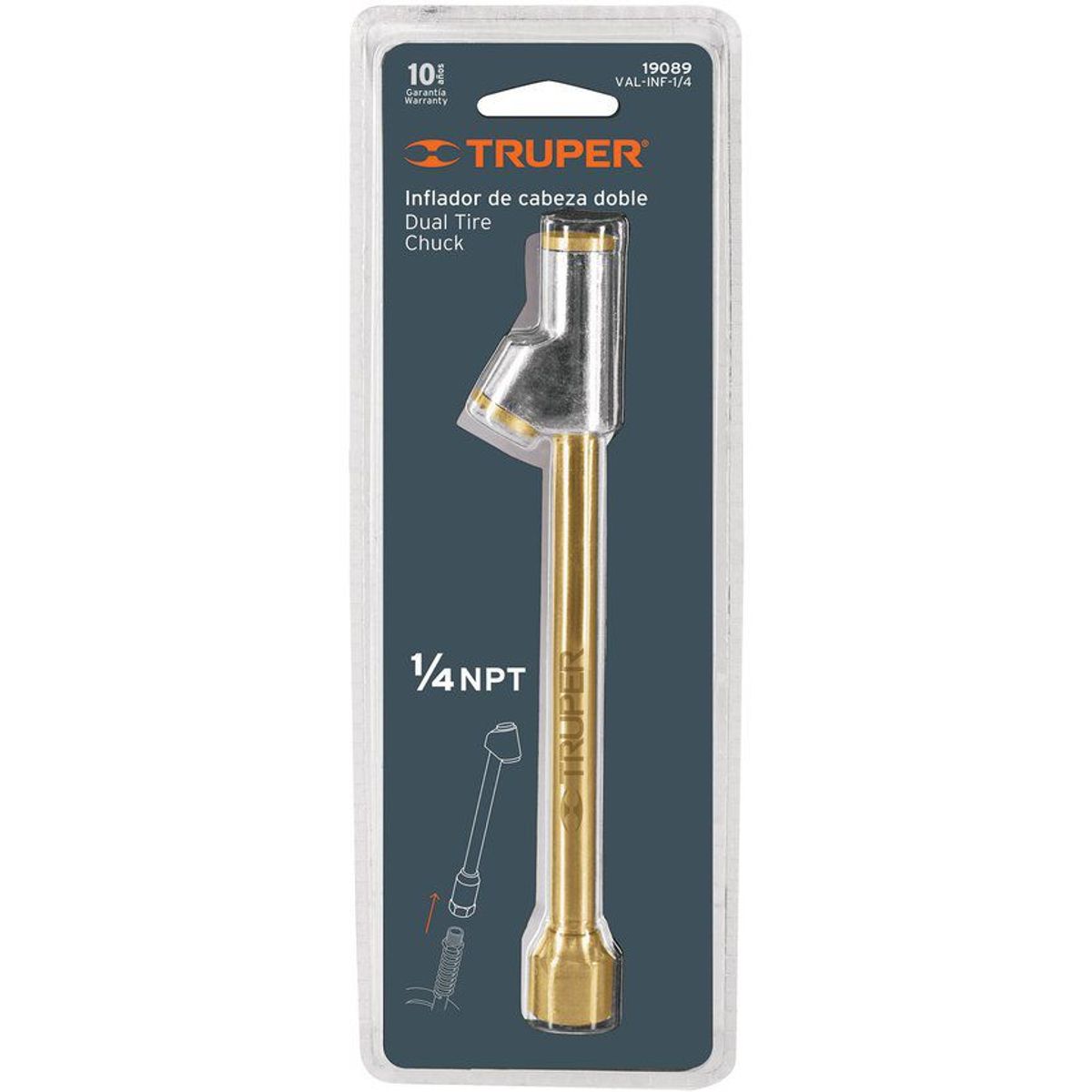 TRUPER - Válvula para inflar llantas truper 19089