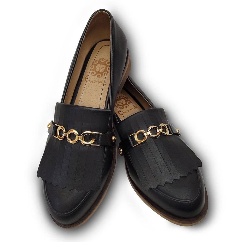 LIONA - Mocasines Liona mujer Milán negro
