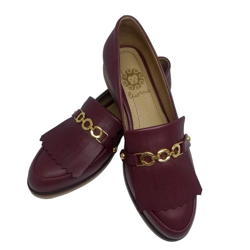 LIONA - Mocasines Liona mujer Milán vinotinto