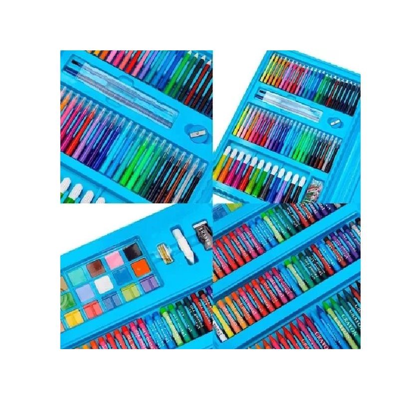 GENERICO - Set Arte Maleta 208 Piezas Crayon Didáctico Niños