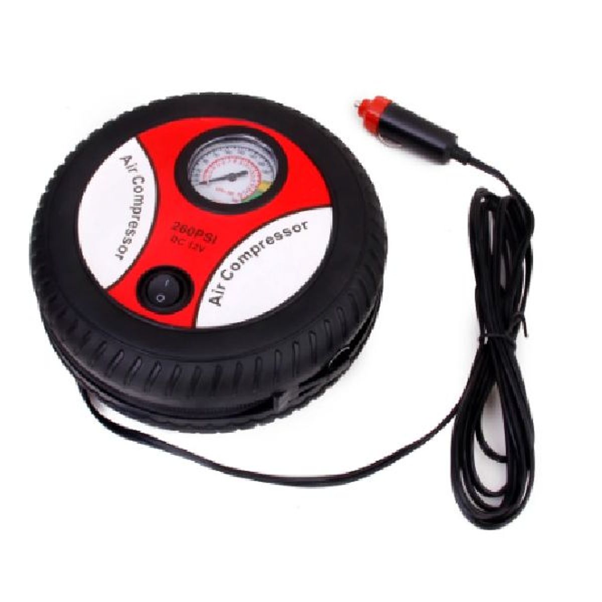 GENERICO - Mini Compresor Aire Llanta Inflador Neumaticos Portatil12 v