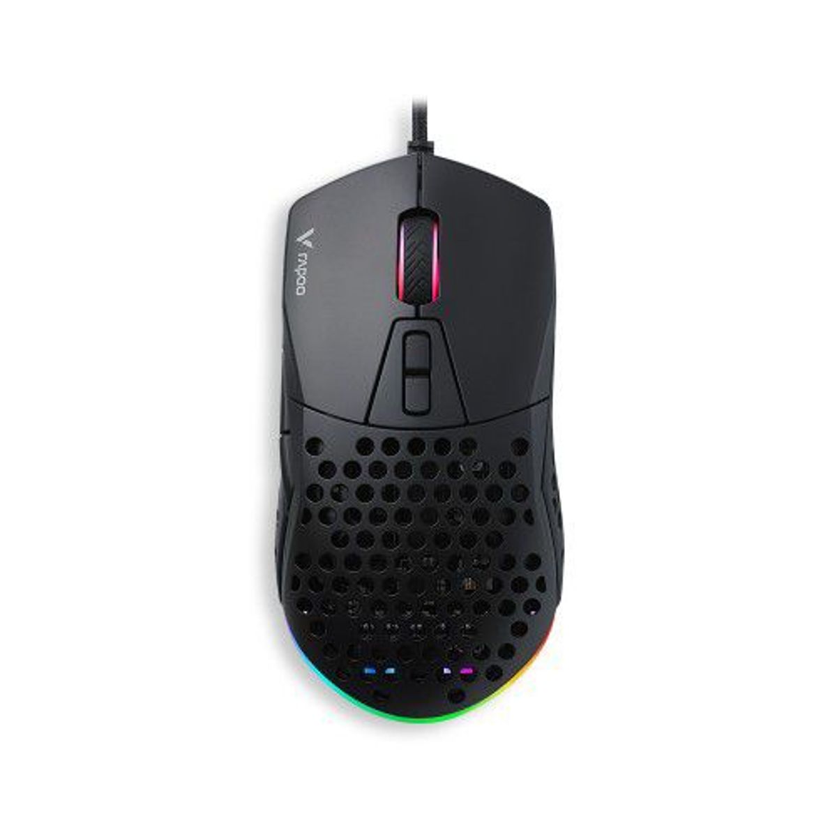 RAPOO - Mouse Gamer V360pro Usb Ra024 6200dpi Negro,  Led - Rapoo