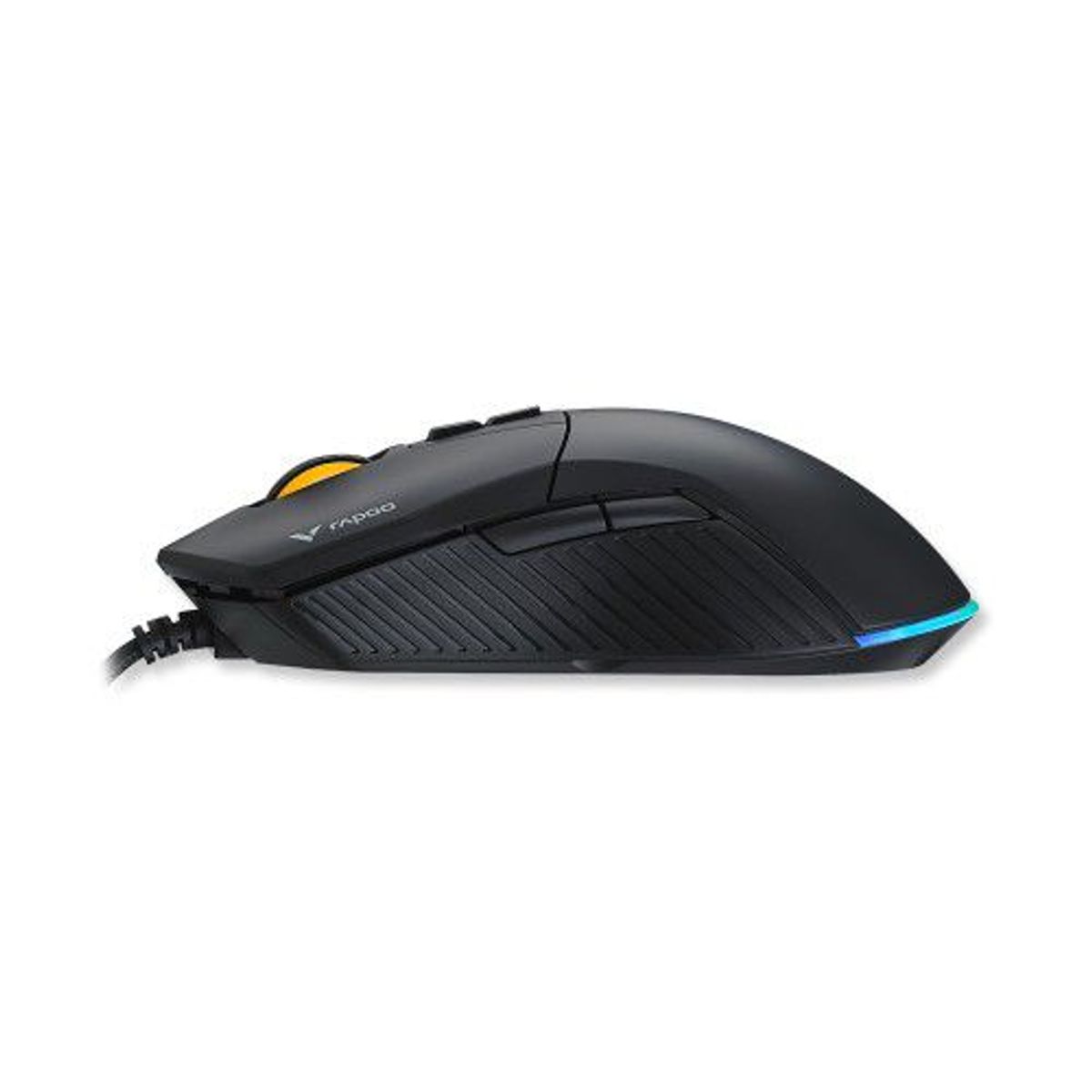 RAPOO - Mouse Gamer V360pro Usb Ra024 6200dpi Negro,  Led - Rapoo