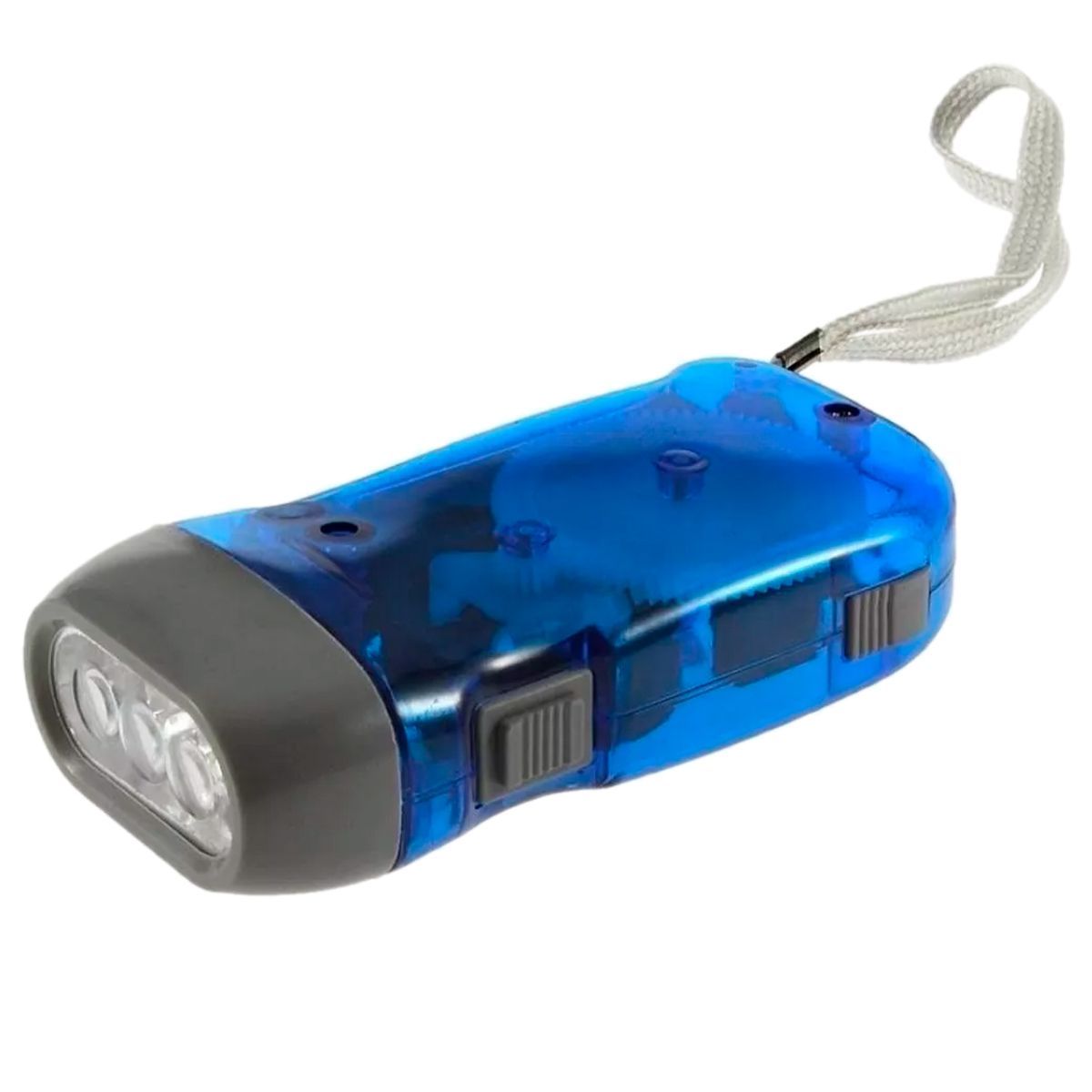 GENERICO - 12x Linterna Manual Dinamo Sin Pilas Ni Cables Hogar Camping