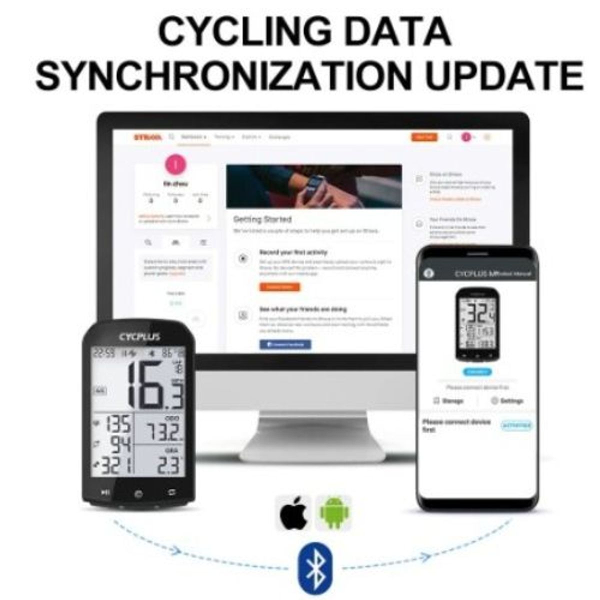 CYCPLUS - GPS Ordenador Bicicleta CYCPLUS M1