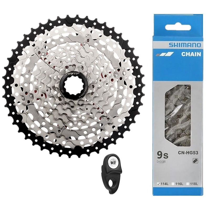GW - Pacha Gw 11-46  Cadenilla Shimano Hg53 Bicicleta 9v Cassett