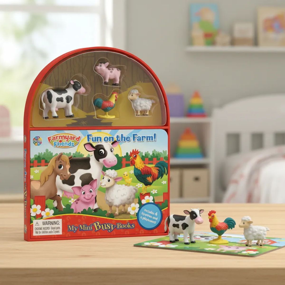 PENGUIN RANDOM HOUSE - Libro Para Niños Y Juego 2 En 1 Figuras La Granja Animales