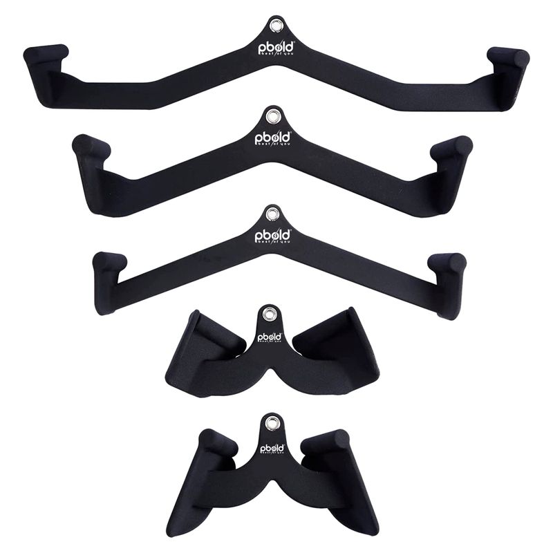 PBOLD - Kit Set Combo Empuñaduras Agarres Gym Accesorios Polea