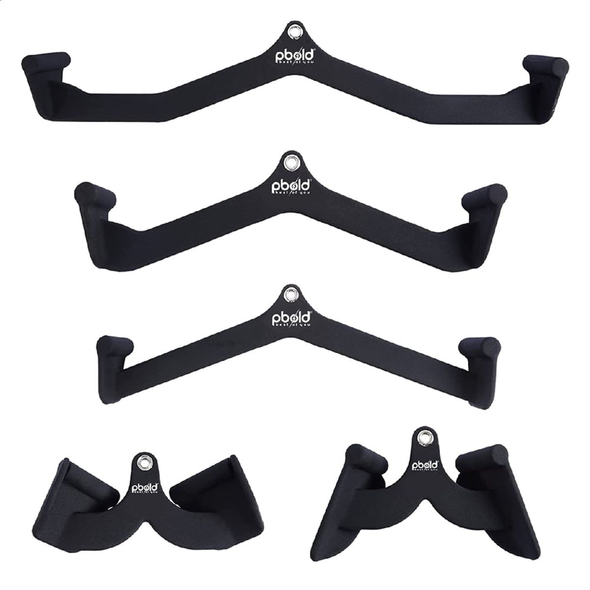 PBOLD - Kit Set Combo Empuñaduras Agarres Gym Accesorios Polea