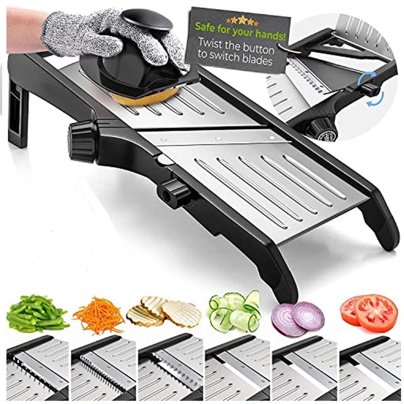ONE PIXEL - Rallador De Vegetales Multifuncional Mandolina Acero Inoxidable