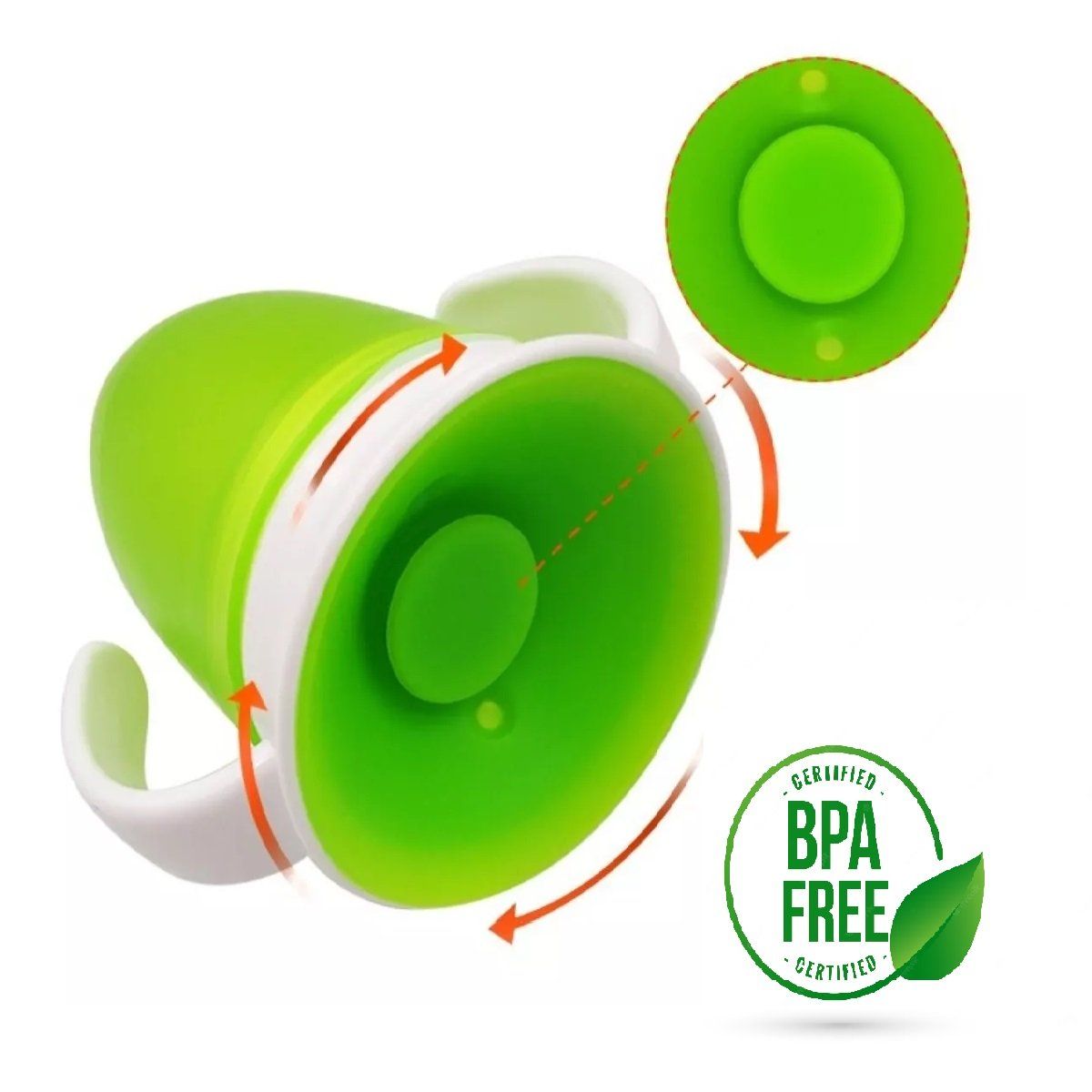MUNDO BEBE - Vaso Antiderrame 360 para Bebé Verde