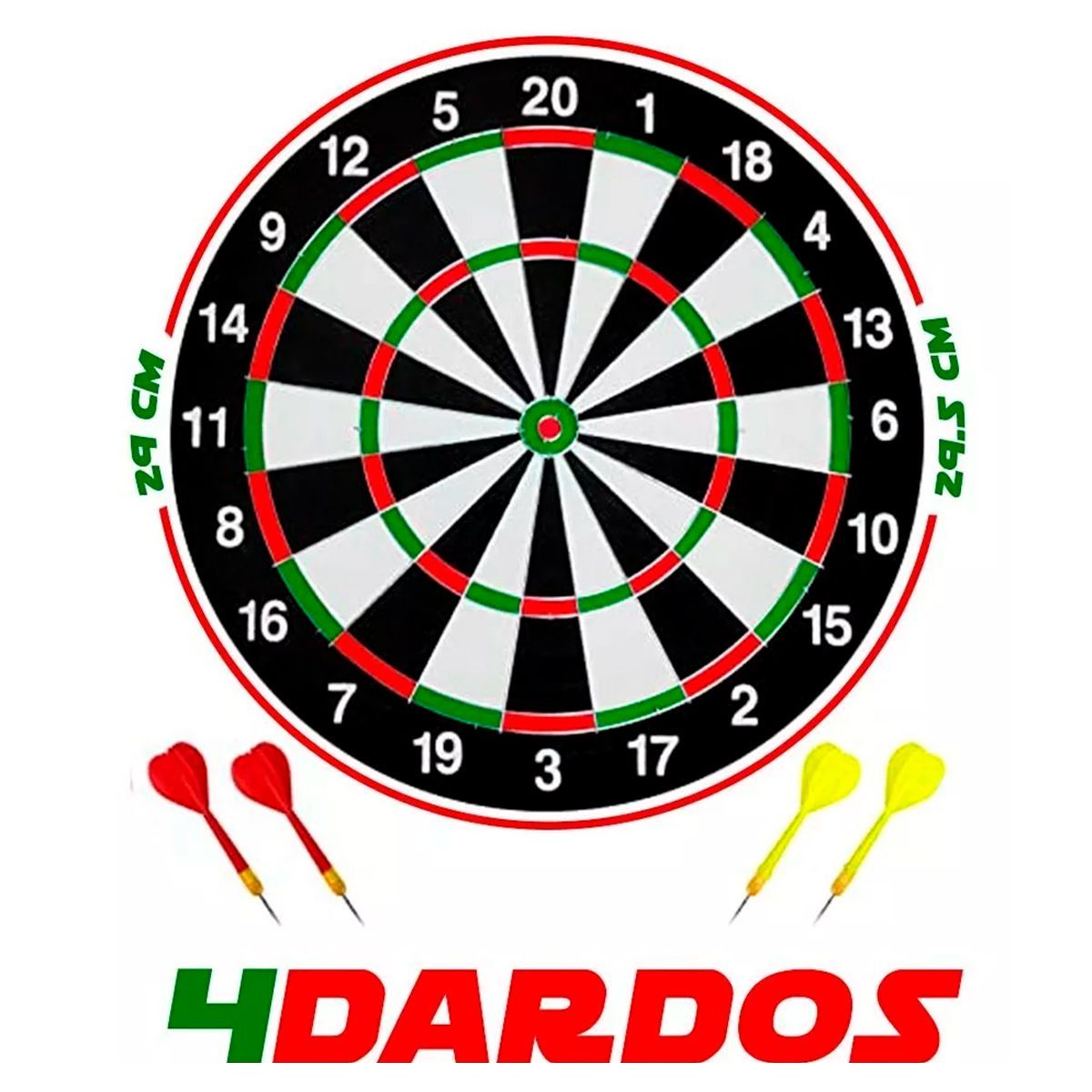 GENERICO - Tablero Doble Faz Tiro Al Blanco Y Diana 2en1  Dardos Juego