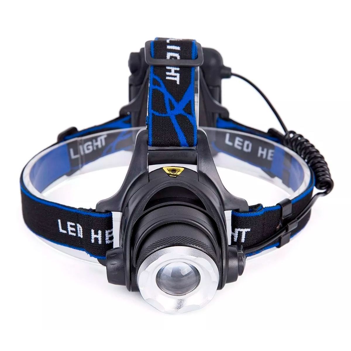 GENERICO - Linterna Minera Cabeza Recargable Zoom 2 Baterias Tactica