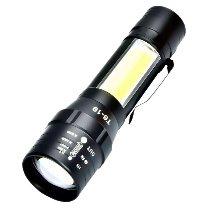 GENERICO - Linterna Tactica Cob Zoom Telescópico Usb Recargable