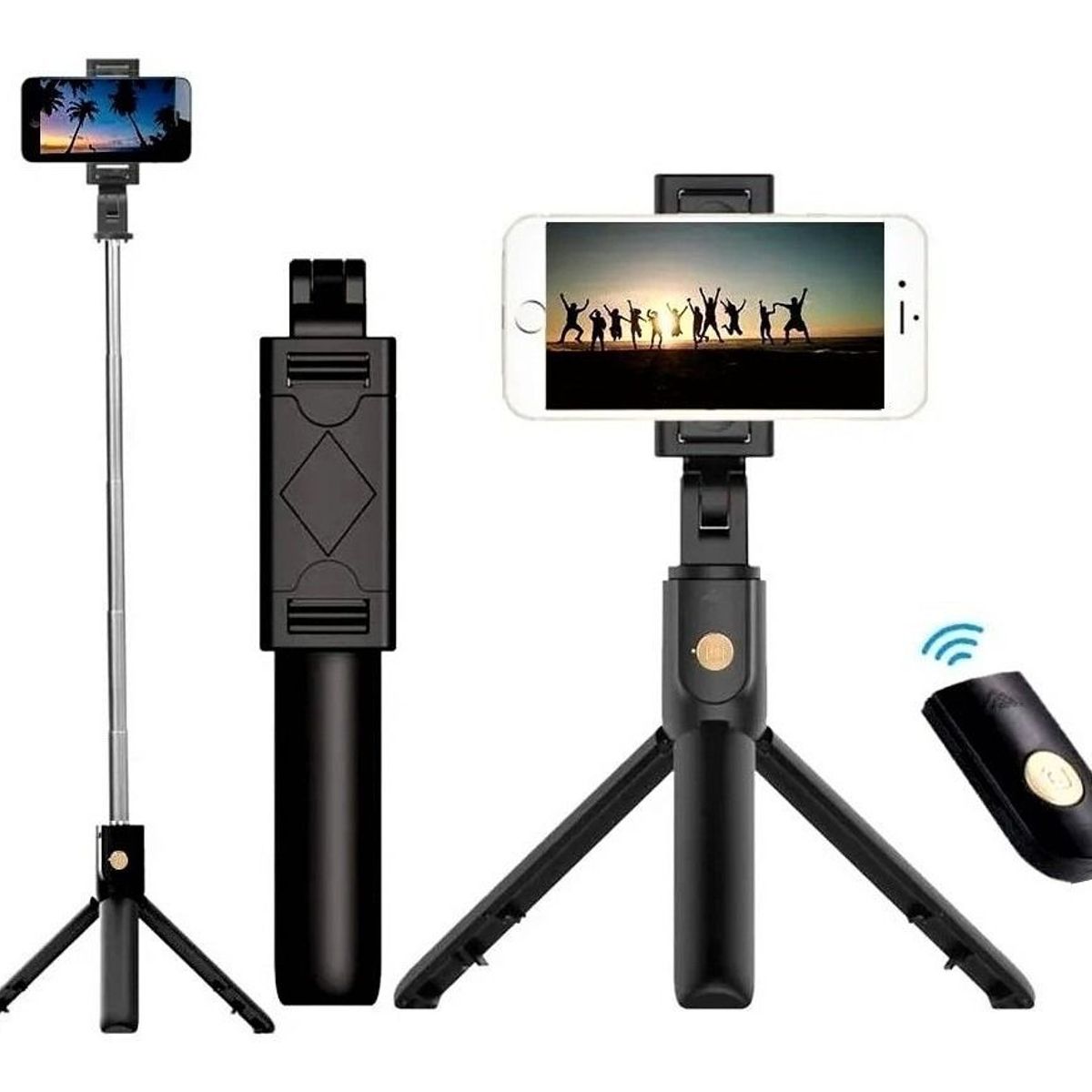GENERICO - Selfie Stick  Trípode  Monopod  Control Bluetooth Celular
