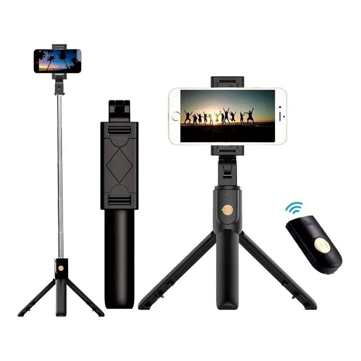 GENERICO - Selfie Stick  Trípode  Monopod  Control Bluetooth Celular