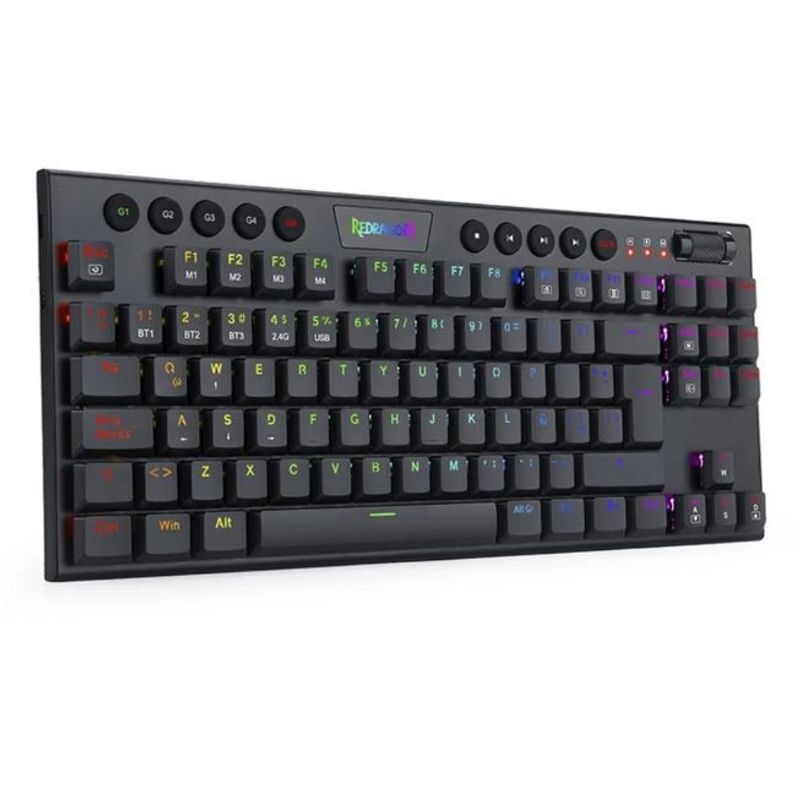 REDRAGON - Teclado Gamer Bluetooth Redragon K621 Outemu Red Español