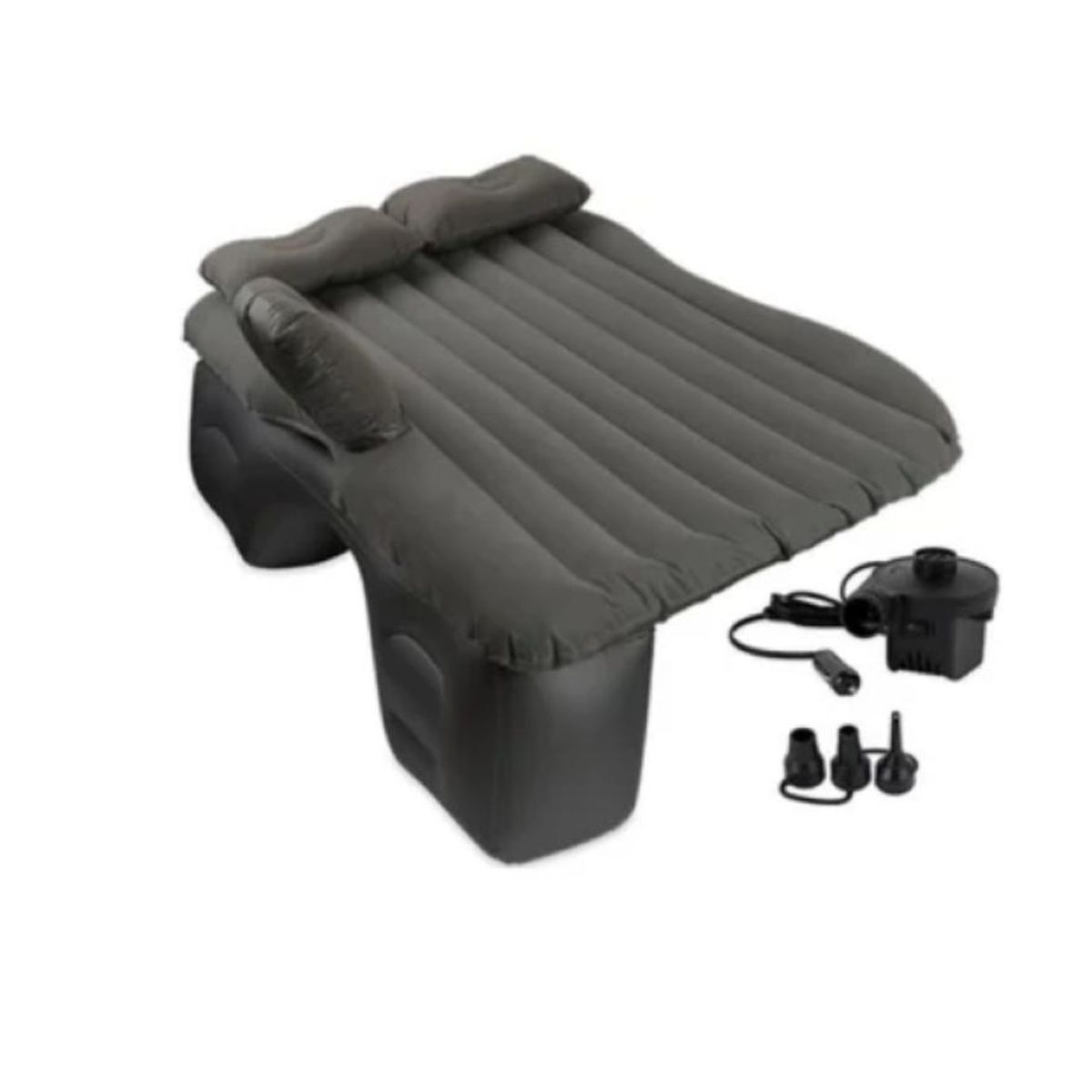 GENERICO - Colchon Inflable Gris Para Carro Automovil Cama De Aire Viajes