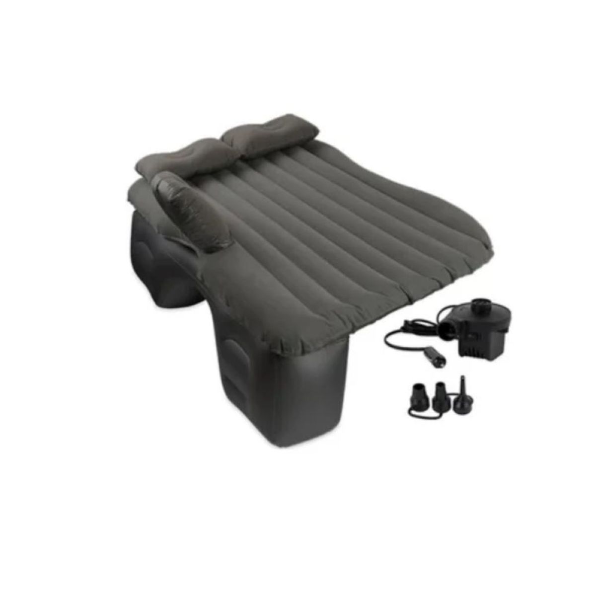 GENERICO - Colchon Inflable Gris Para Carro Automovil Cama De Aire Viajes