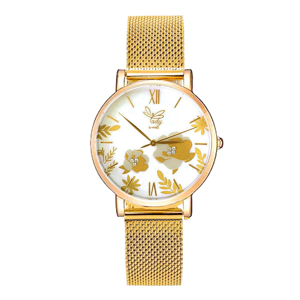 GFORCE - Reloj G-force Original L-624 Flowers Dama Acero  Estuche