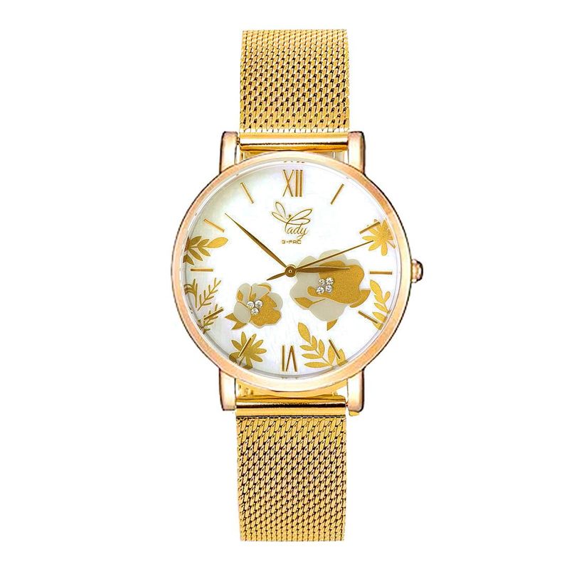 GFORCE - Reloj G-force Original L-624 Flowers Dama Acero  Estuche