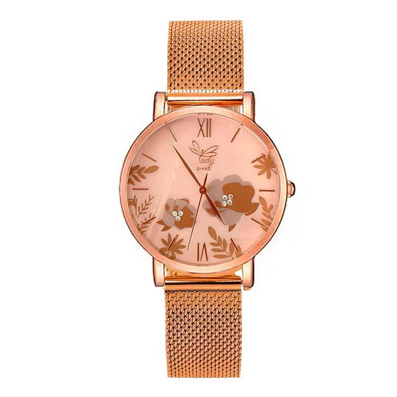 GFORCE - Reloj G-force Original L-624 Flowers Dama Acero  Estuche.
