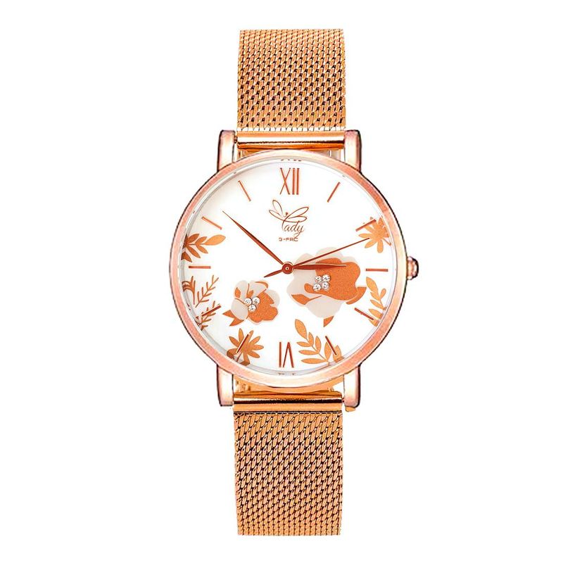 GFORCE - Reloj G-force Original L-624 Flowers Dama Acero  Estuche