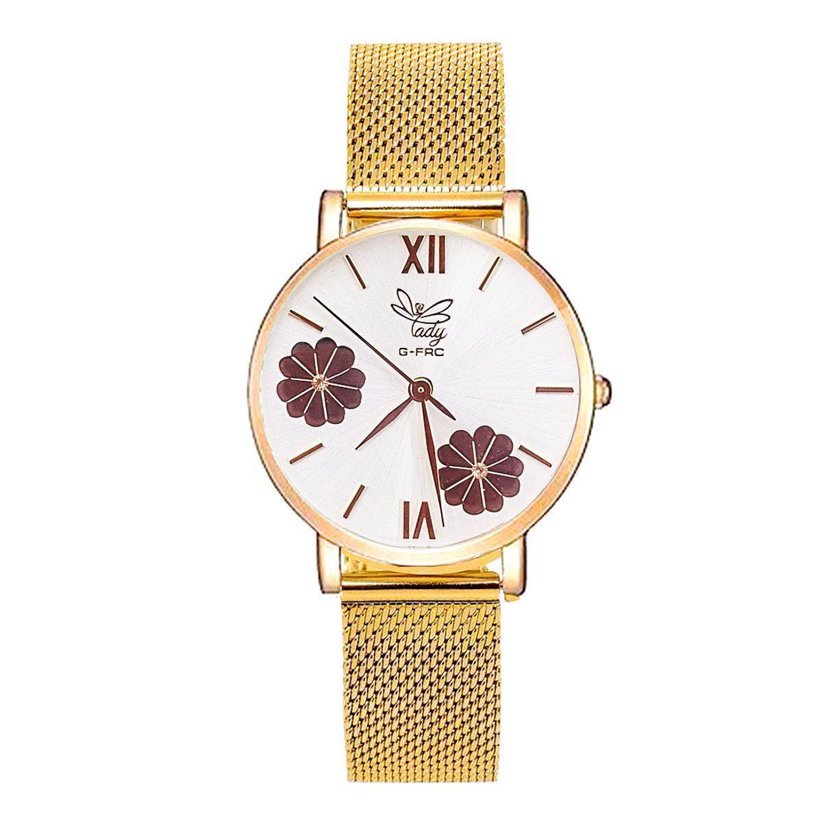 GFORCE - Reloj G-force Original L-620 Flores Dama Acero  Estuche
