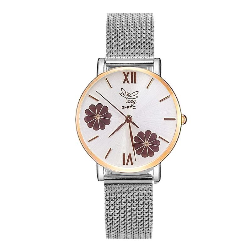GFORCE - Reloj G-force Original L-620 Flores Dama Acero  Estuche