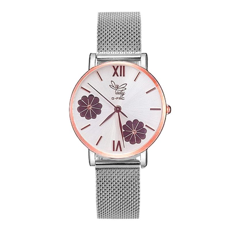 GFORCE - Reloj G-force Original L-620 Flores Dama Acero  Estuche