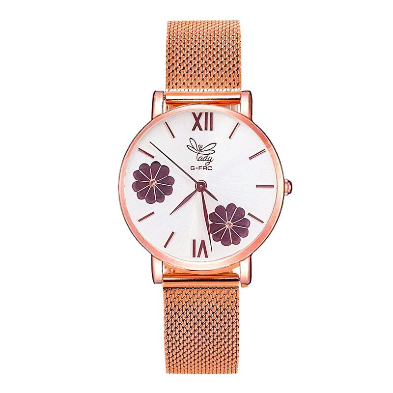 GFORCE - Reloj G-force Original L-620 Flores Dama Acero  Estuche