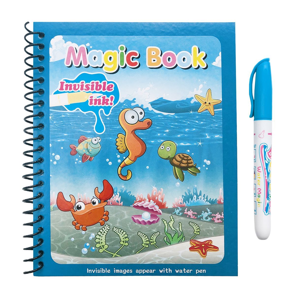 ENFANTASY - Libro Para Colorear Con Agua Niños Reutilizable Didáctico