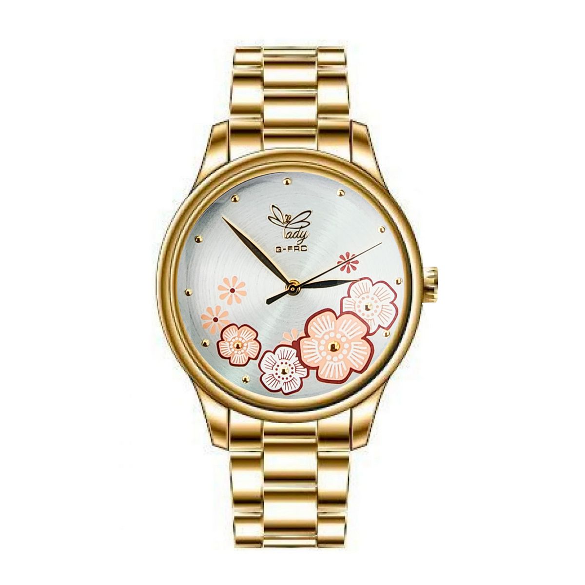 GFORCE - Reloj G-force Original L-615 Flower Dama Acero  Estuche