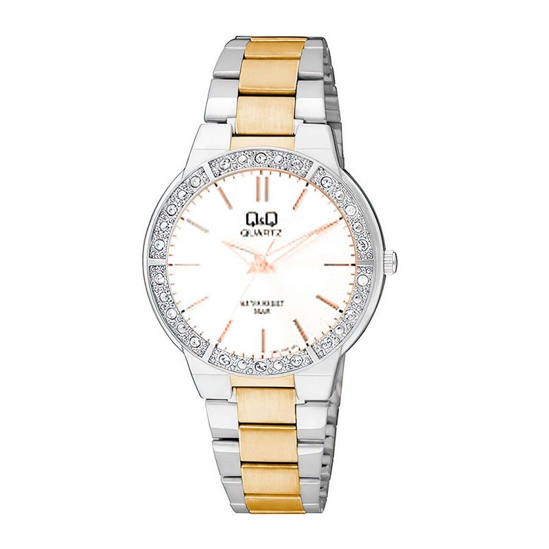 Q&Q - Reloj Qq Qyq Acero Inoxidable Dama Murano  Estuche