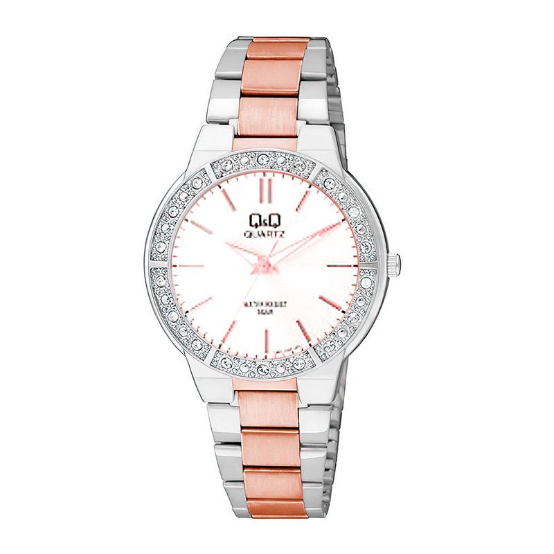 Q&Q - Reloj Qq Qyq Acero Inoxidable Dama Murano  Estuche