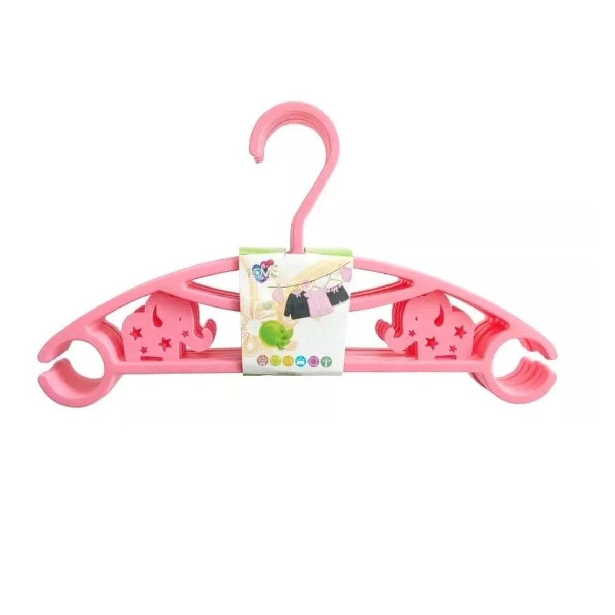 GENERICO - Ganchos para Ropa de Bebe motivo elefante x 50 Unds Ref.8165