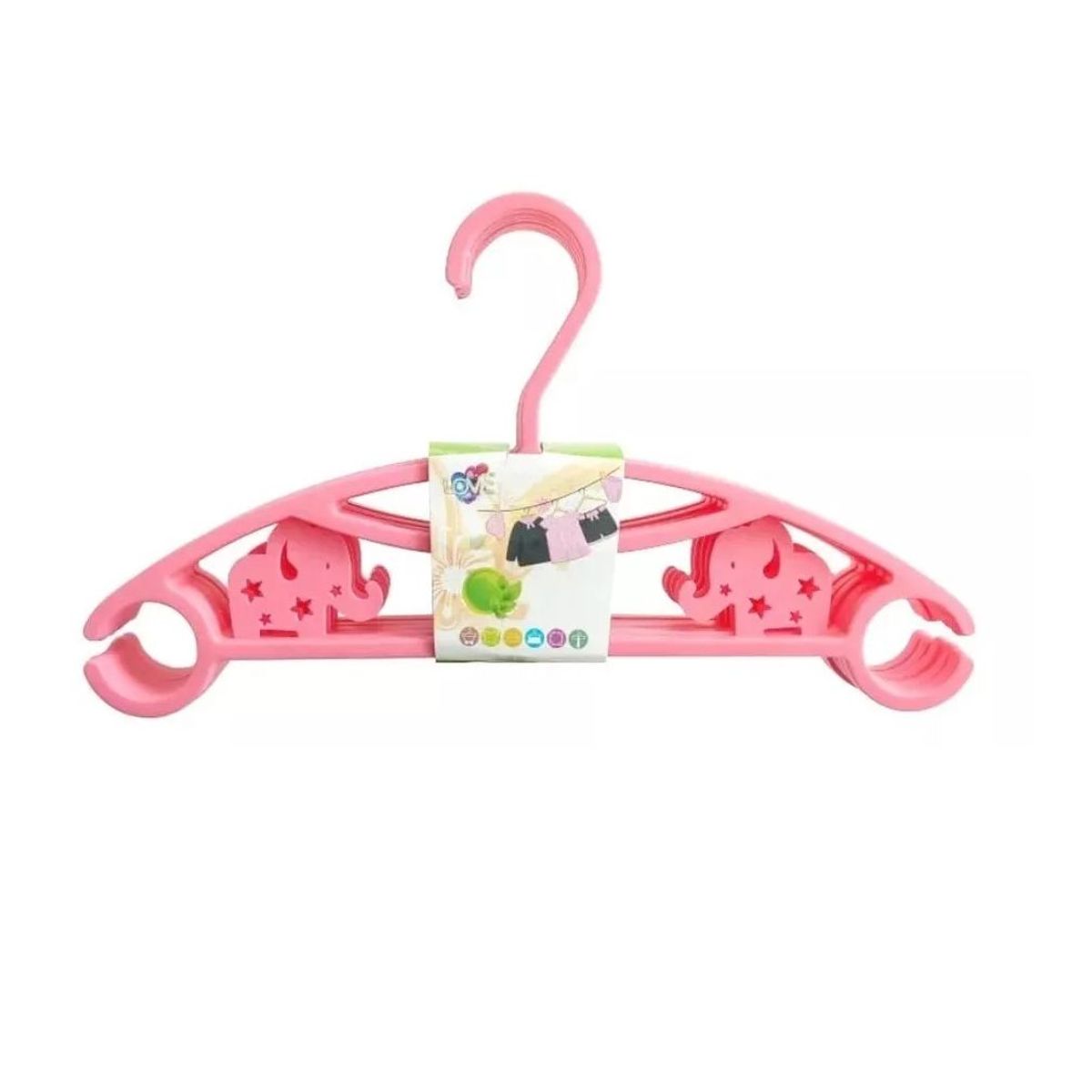 GENERICO - Ganchos para Ropa de Bebe motivo elefante x 50 Unds Ref.8165