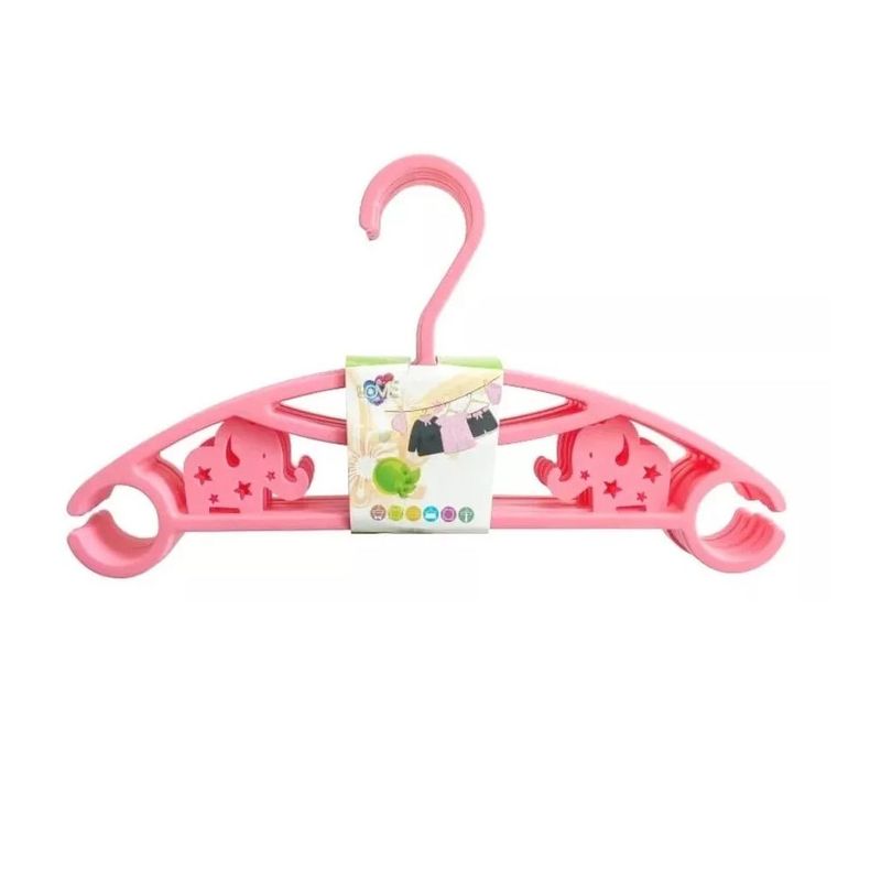 GENERICO - Ganchos para Ropa de Bebe motivo elefante x 50 Unds Ref.8165