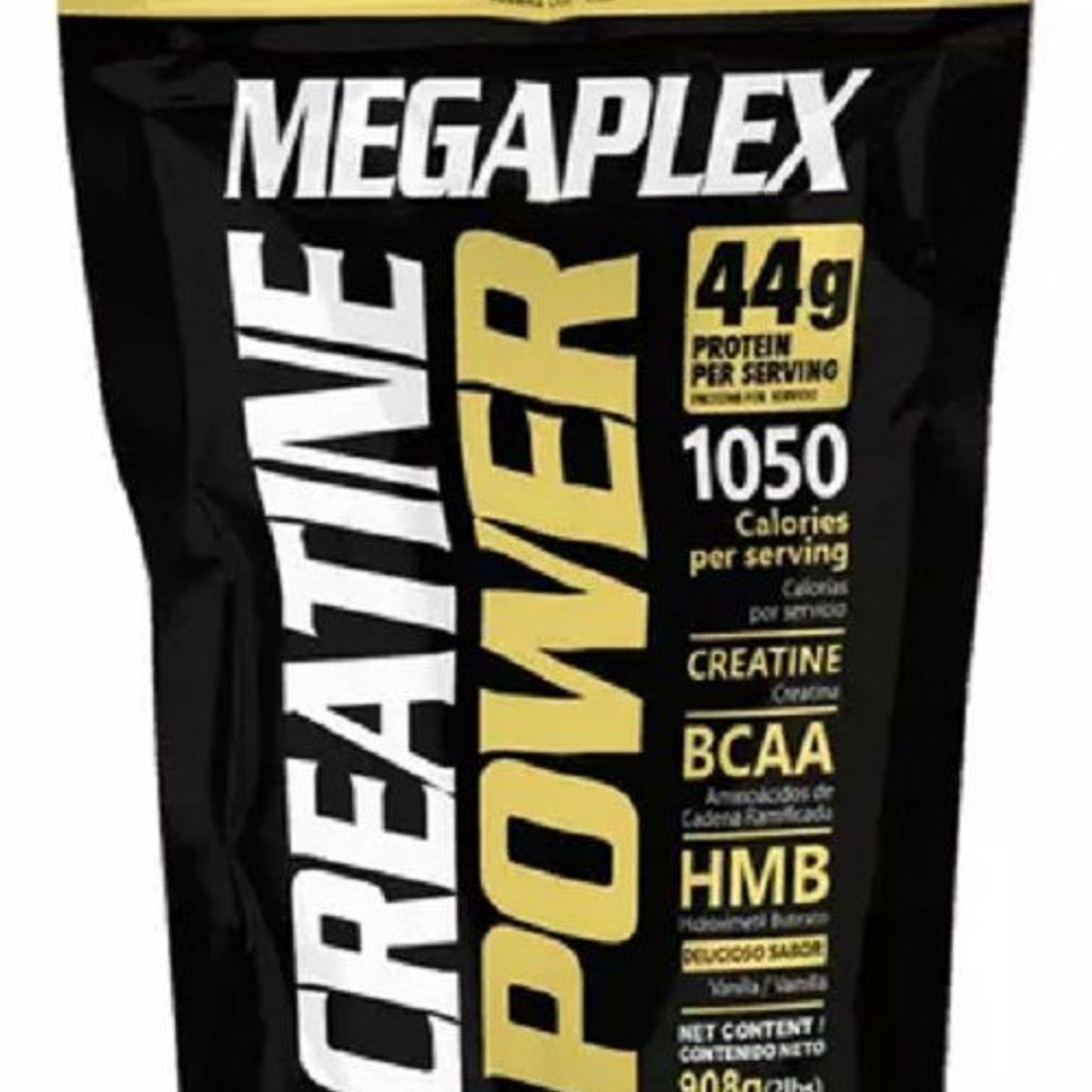 MEGAPLEX - CREATINE POWER 2 LBS (EN BOLSA) DORADA