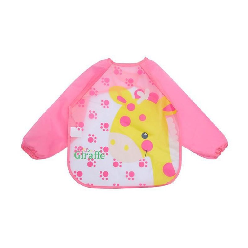 GENERICO - Babero Delantal Bebés Y Niños De Manga Larga Impermeable