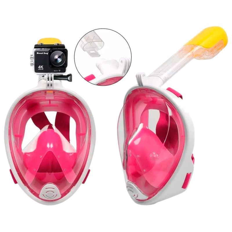 GENERICO - Máscara Snorkel Cara Completa Panorámica Anti Empañante