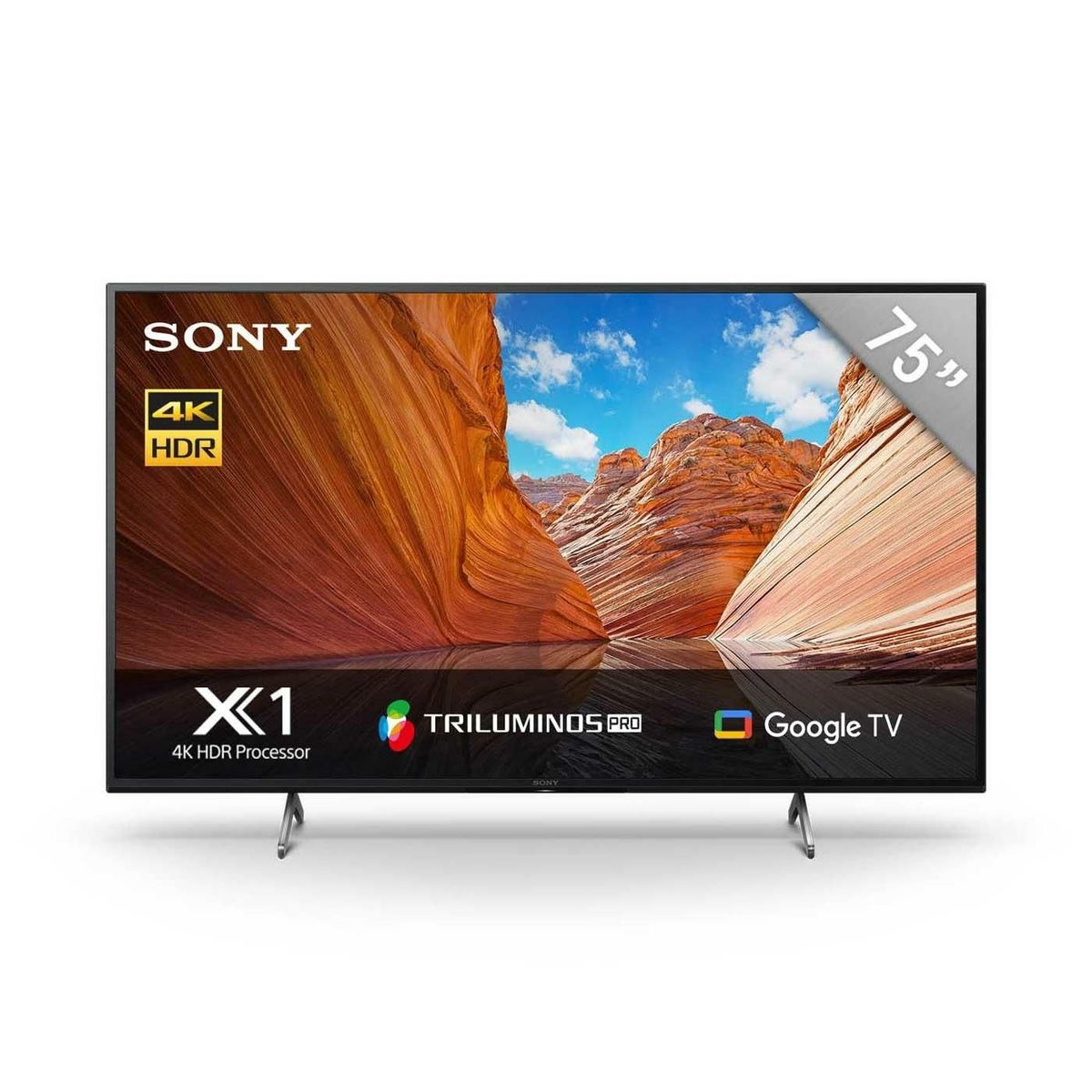 SONY - Televisor 75" Sony 75X80J Smart TV 4k Android Google Tv