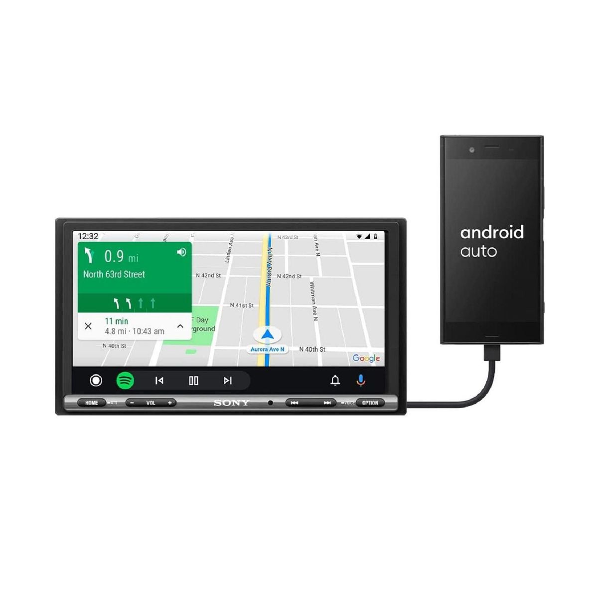 SONY - Pantalla Sony AX3200 Tactil para carro