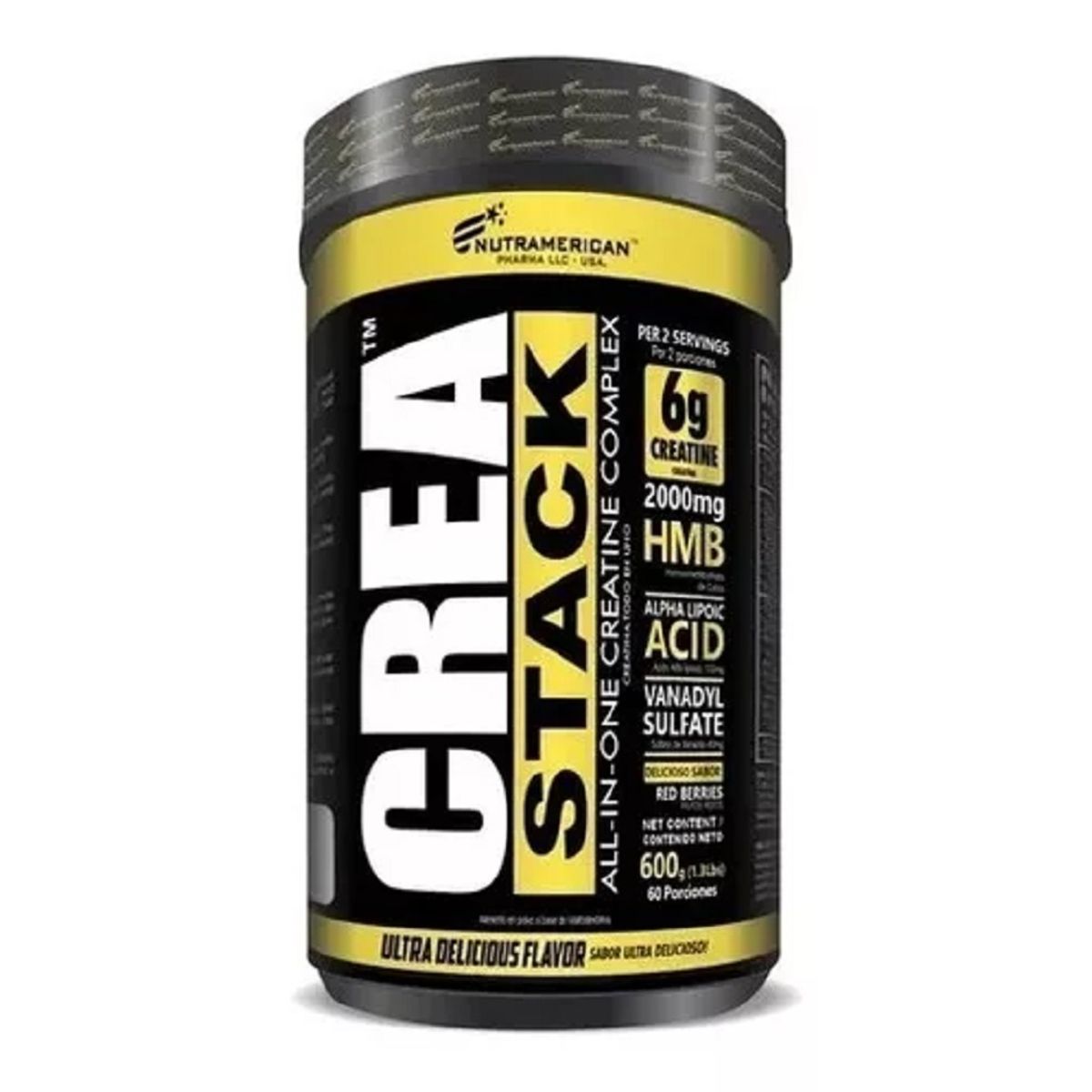 MEGAPLEX - Crea Stack Frutos Rojos 1.3 lbs Con Hmb Aum